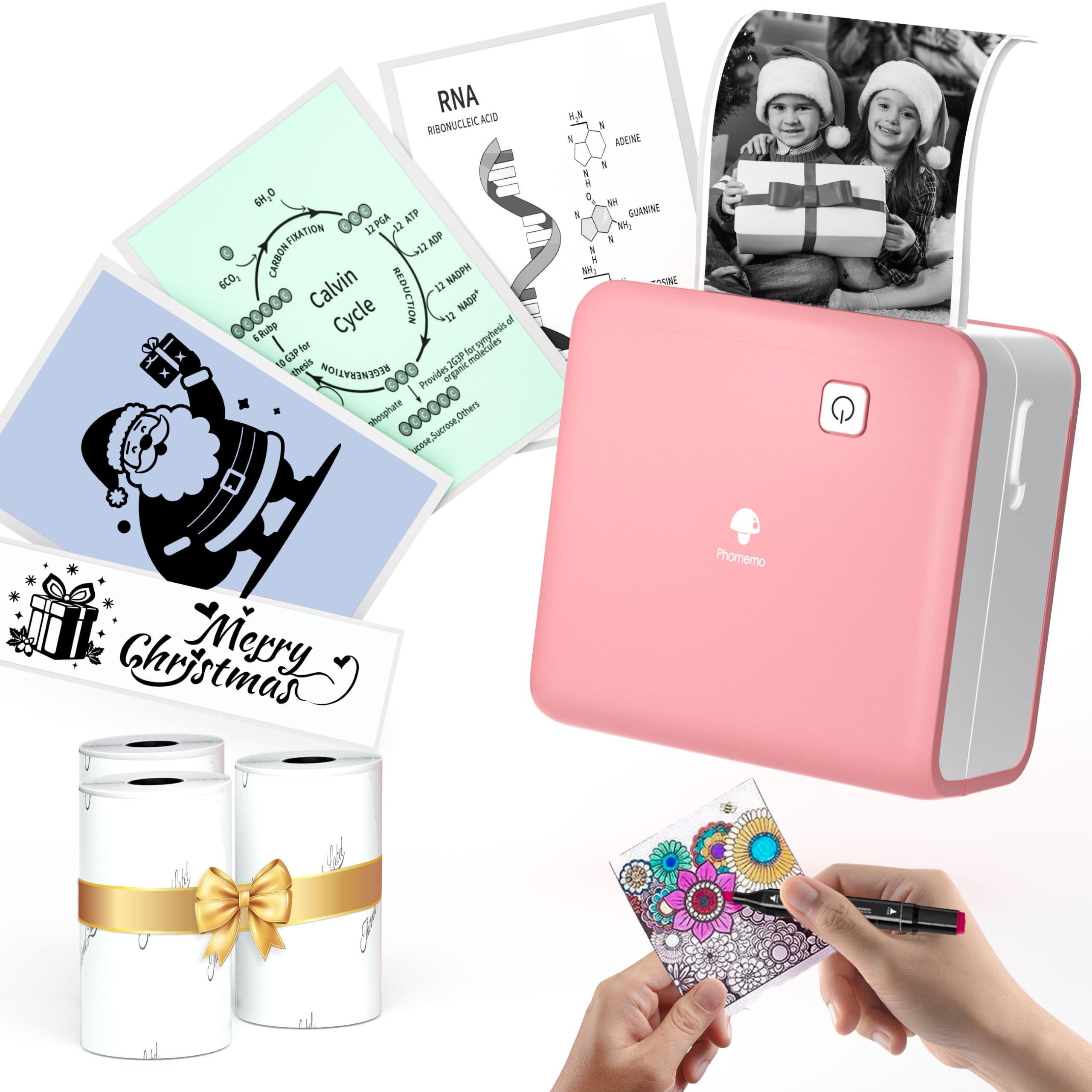 Phomemo - Impresora de bolsillo M02 PRO, 300 ppp de alta resolución