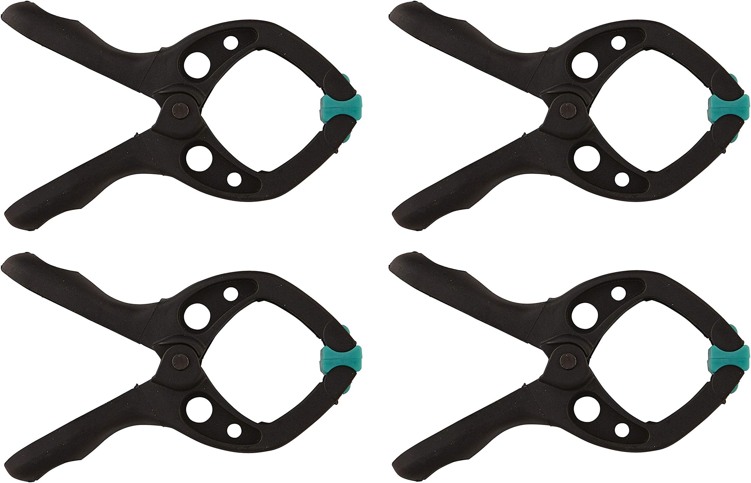 wolfcraft microfix Spring Clamp Set, 4 pcs. I 3432000 I for Universal use, Especially Suitable for Model Makers