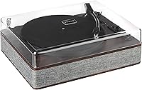 Vista 4 de ION Audio Luxe LP - Reproductor de discos de vinilo Bluetooth con altavoces, conversión USB, placa de tamaño completo, parada automática, salida