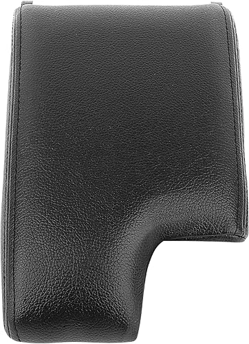 LUJUNTEC Tapa negra con tapa para reposabrazos de consola central con cubierta de piel para BMW E46 Serie 3 1999-2004