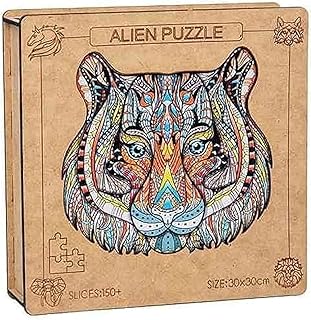 احجية جيغسو خشبية بتصميم نمر، طفل