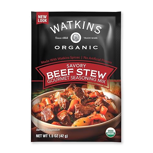 Watkins Organic Gourmet Seasoning Mix, Beef Stew, 1.5 Oz. Pouch,