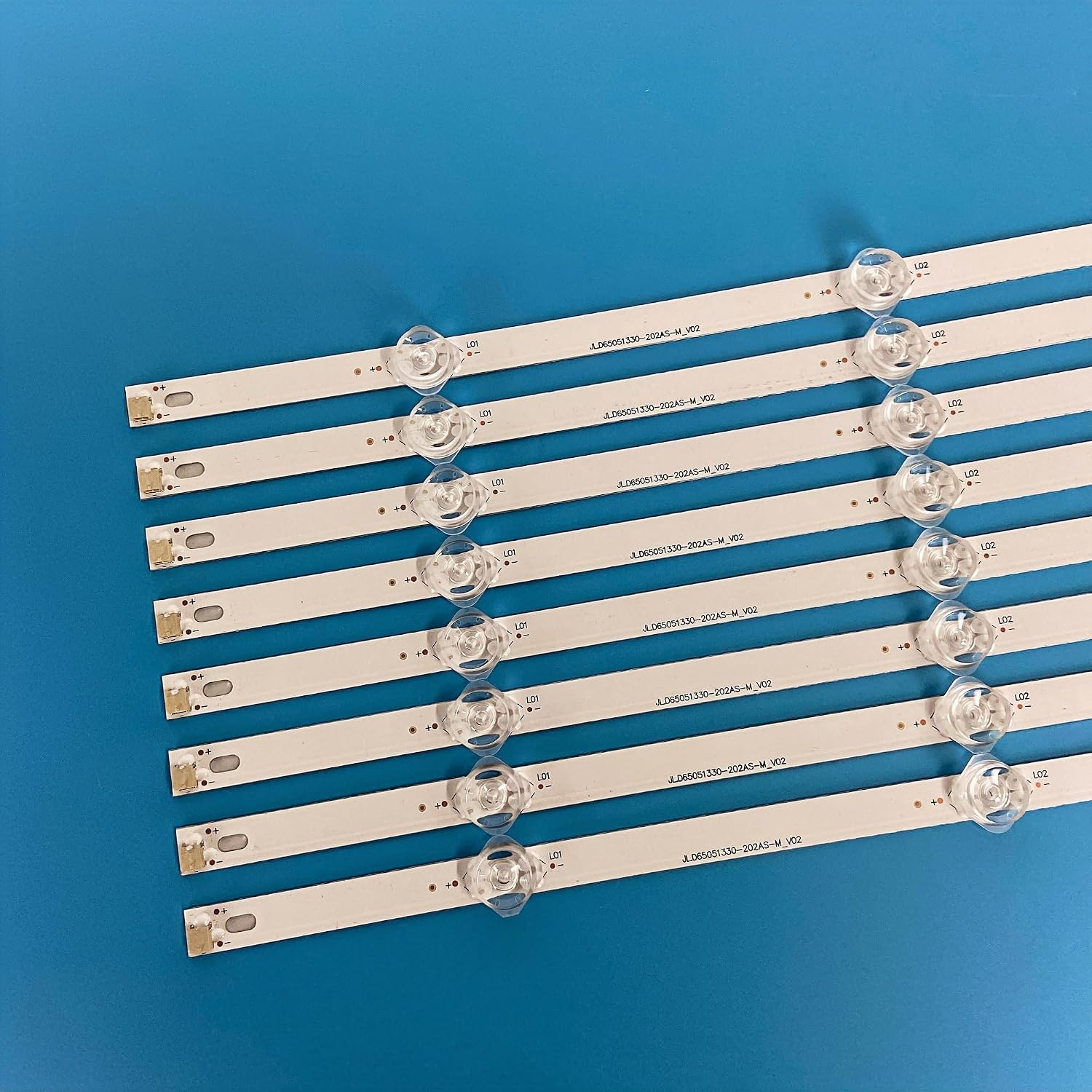LED Backlight Strips (8) for Vizio 65''TV V655-H19 V655-H9 V655-J04 V655-J09 V650DJ4-D03 303IN650032 6C01B001NL000 6C01B001NL200 INN65D05-ZC46AG-05 LBM650M0501-IH-5 JL.D65051330-202AS-M V02