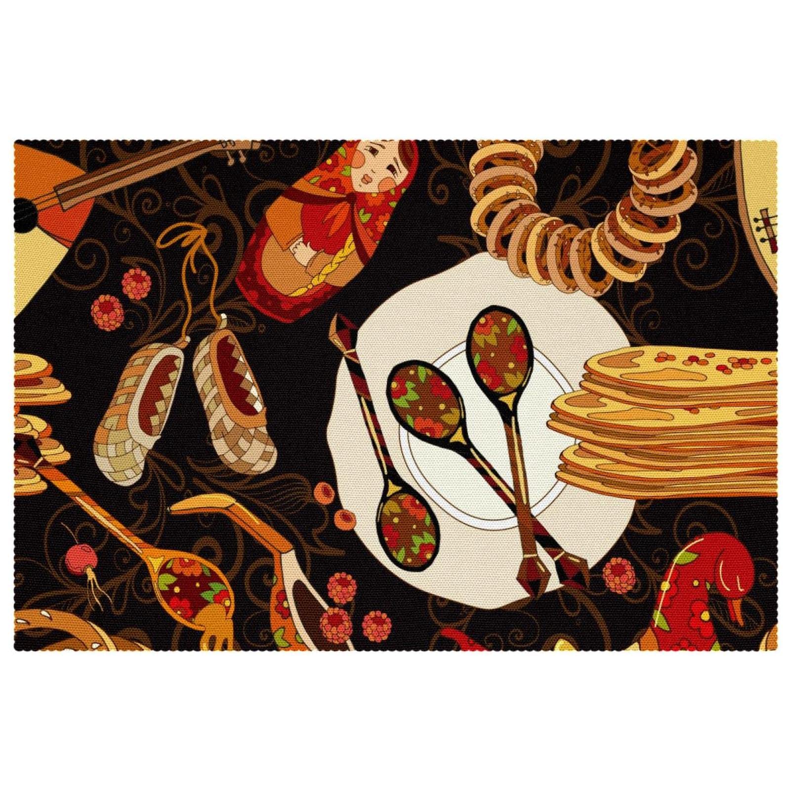 Set de table russe en tissu Oxford : finissez-en avec les taches de gras tenaces