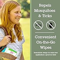 Vista 3 de Quantum Health Buzz Away Extreme - Toallitas repelentes de insectos sin DEET – Toallas repelentes de mosquitos y garrapatas con aceite de citronela