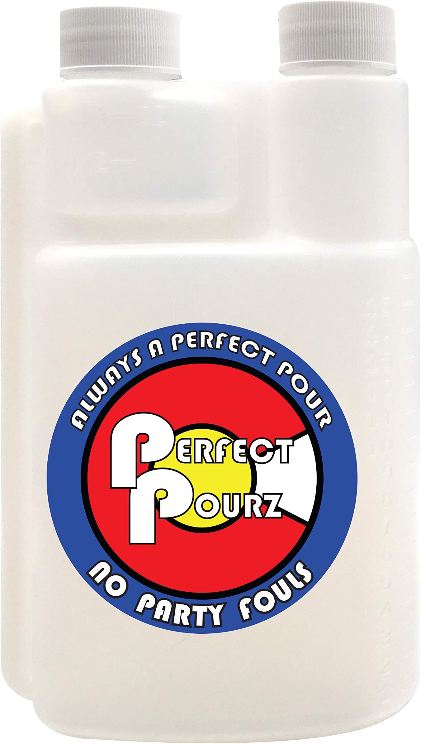 Plastic Flask for Liquor - 16 ounce with 1 ounce shot glass - Perfect Pourz