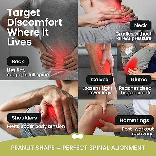 Miniatura 5 de Bola de masaje de maní vibratoria de 4 velocidades  Terapia de punto de activación de tejido profundo  Masajeador de alivio de movilidad  Alivia la