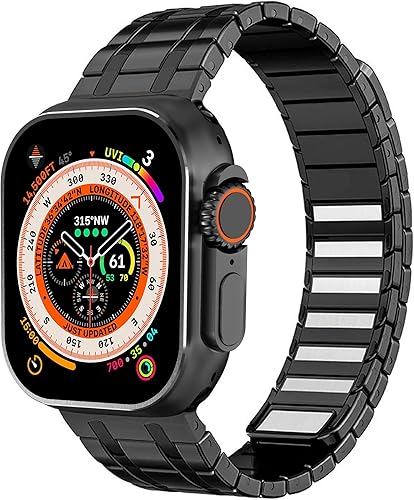 Frosted Stainless Steel Magnetic Band For Apple Watch Ultra 3 & Ultra 2 49mm 46m