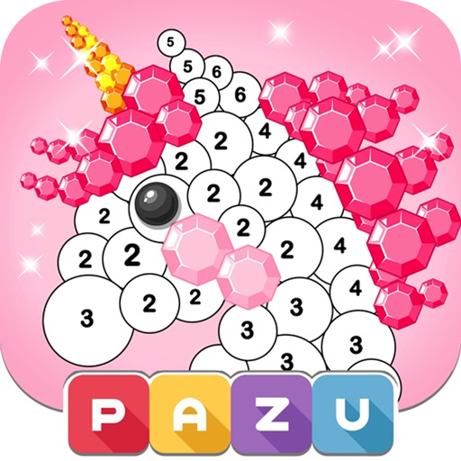Color by number games for kids