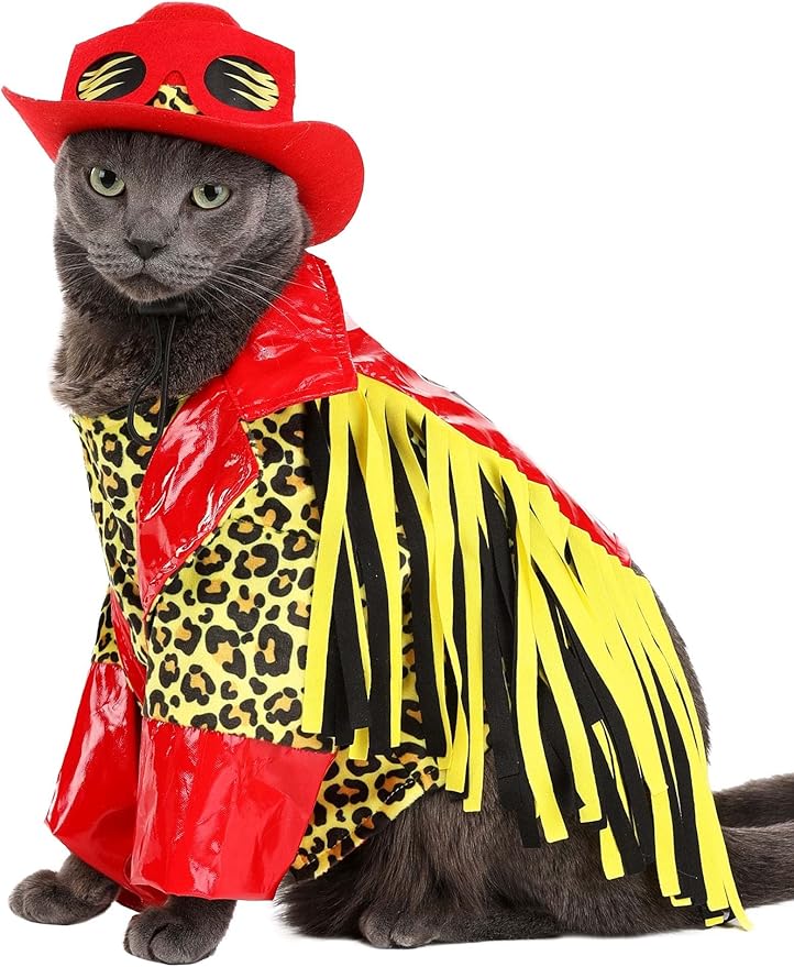 Disfraz Pet Macho Man para Perro Talla S miniatura 5