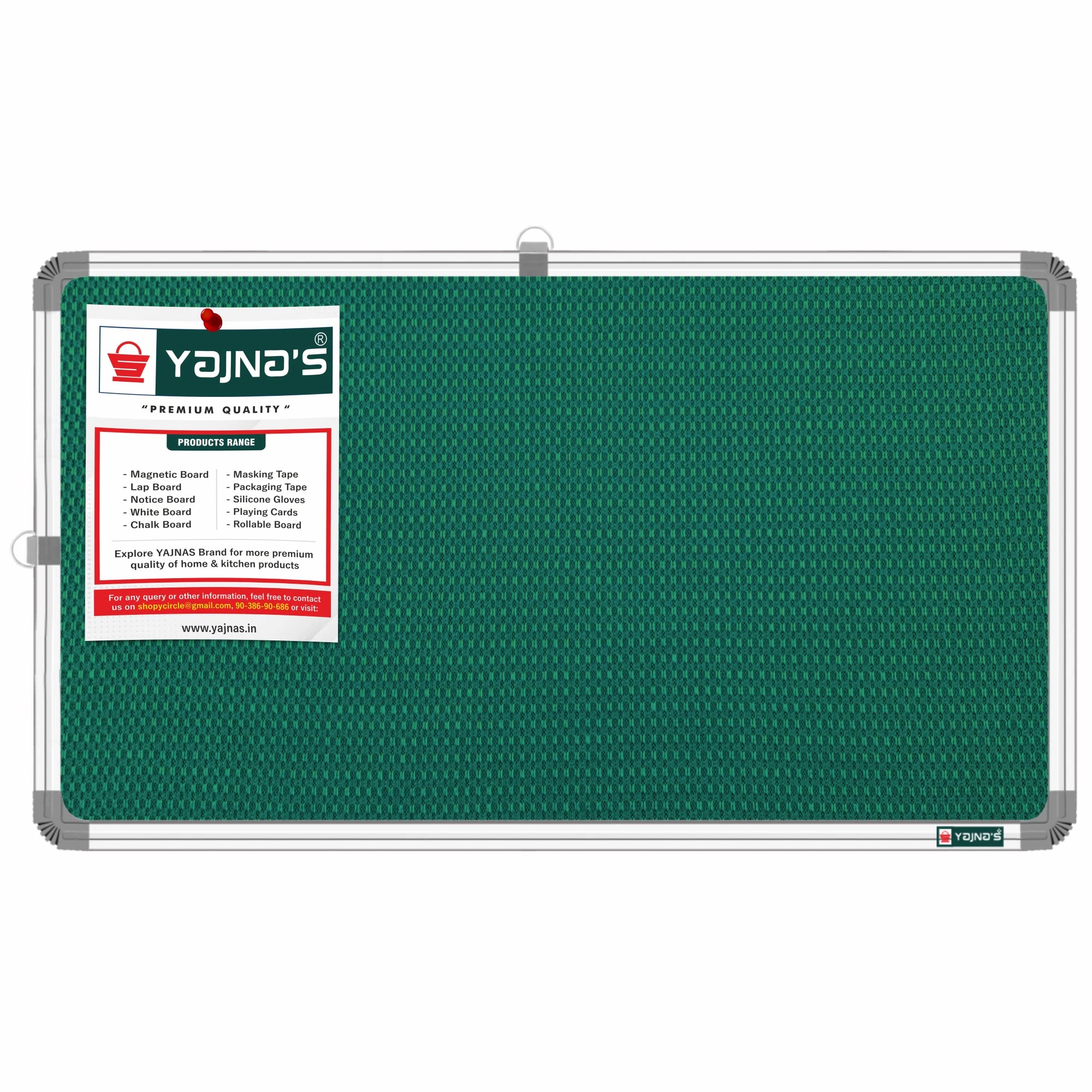 YAJNAS® Tablero de anuncios de color verde de 28 x 41 cm, tablero de pin-up, tablero blando, tablón de anuncios, tablero de exhibición de pin-up para el hogar, la oficina y la escuela (verde, 28 x 41