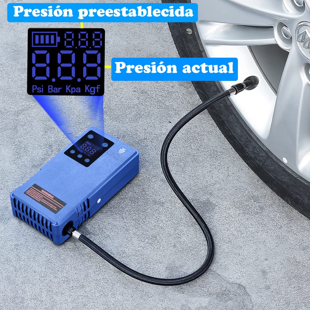 Car Battery Starter With Air Compressor - 2000A Jump Starter & 150 PSI Tire Inflator, Portable Power - View #10
