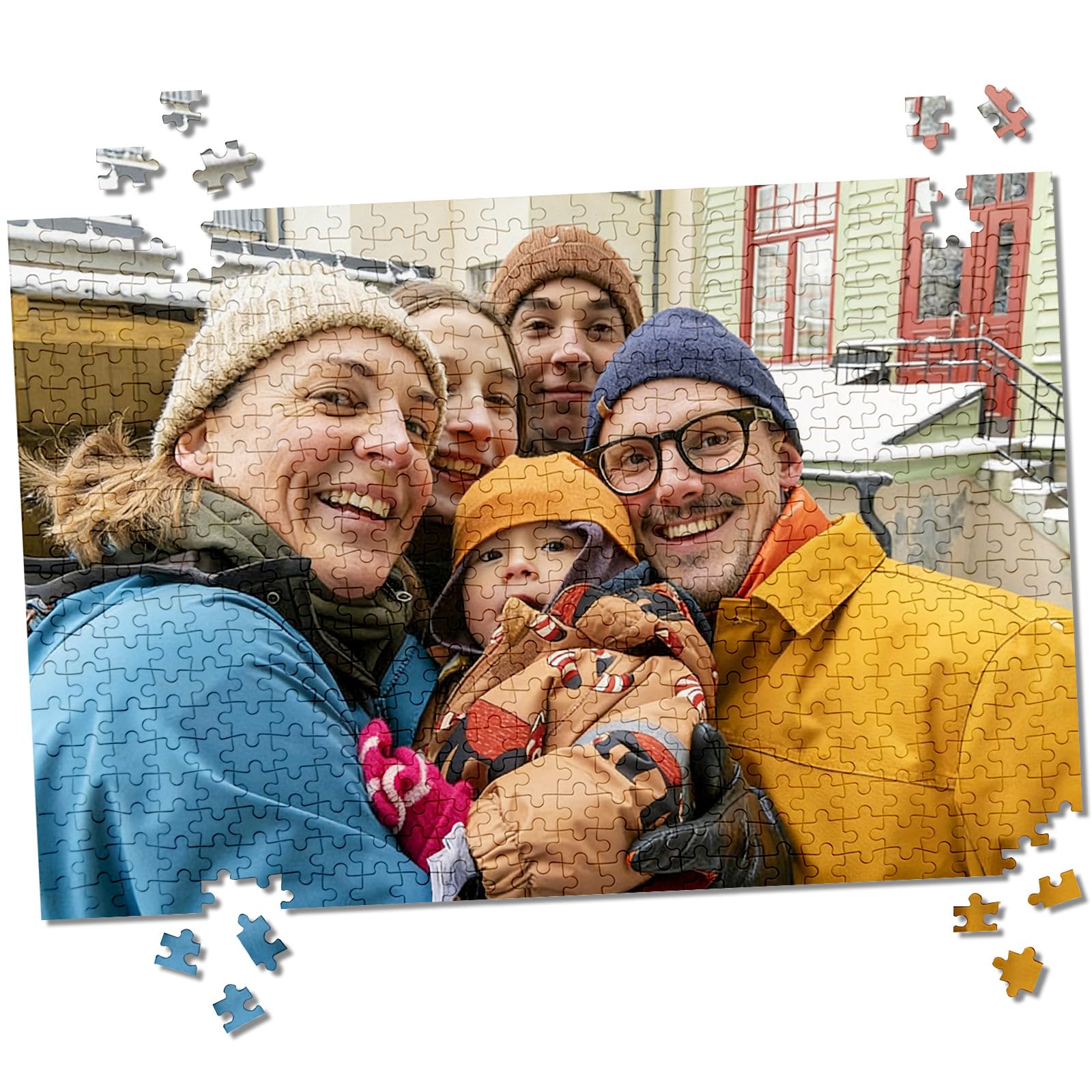 Personalised Jigsaw Puzzles for Adults 500 Pieces,Wooden Custom Puzzle with Your Own Picture,Personalised Puzzle for Family,Friend,Pet,Weedding,Graduate Gift,Birthday Gift