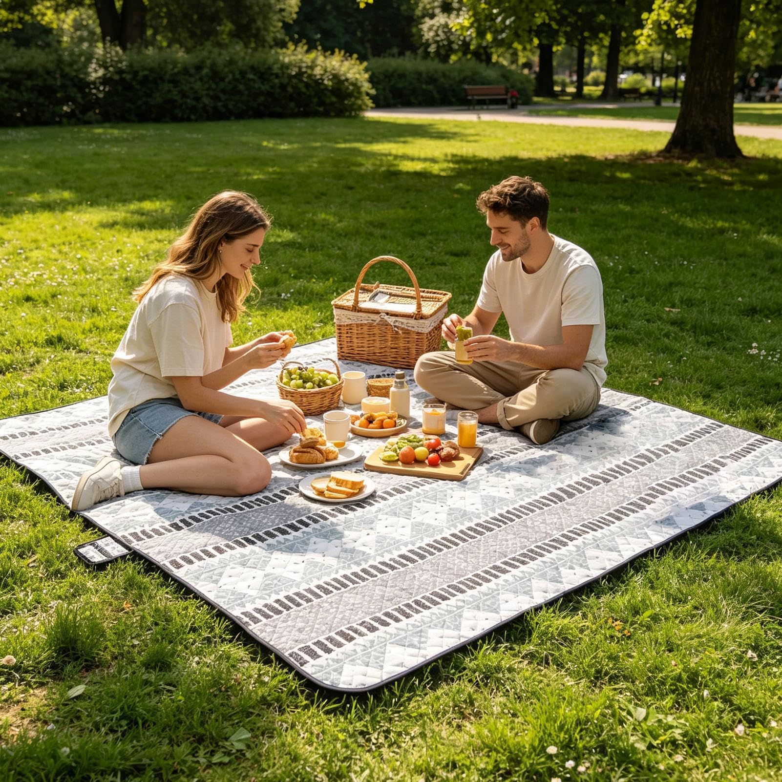 Grande Couverture De Pique-Nique Matelas De Sol Pliable Imperméable Et