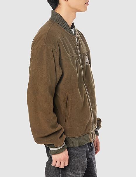 Amazon | [エクストララージ] ジャケット EMBROIDERED RIB LINE FLEECE