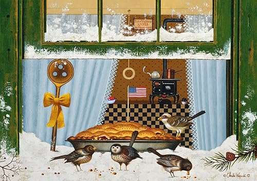 Buffalo Games - Charles Wysocki - Bird Pie - Rompecabezas de 300 piezas grandes para adultos rompecabezas desafiante perfecto para noches de juego -