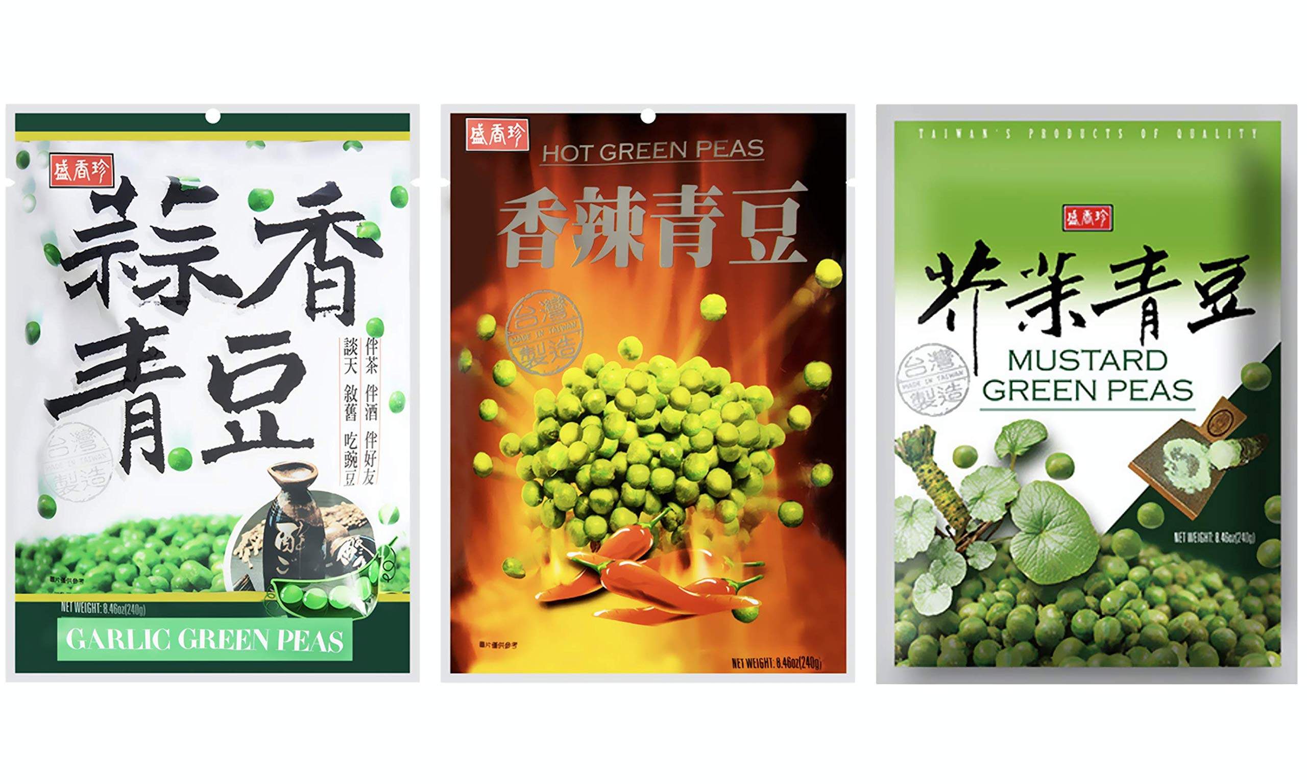 Amazon.com: [Pack of 3] Shengxiangzhen Green Peas Variety Pack