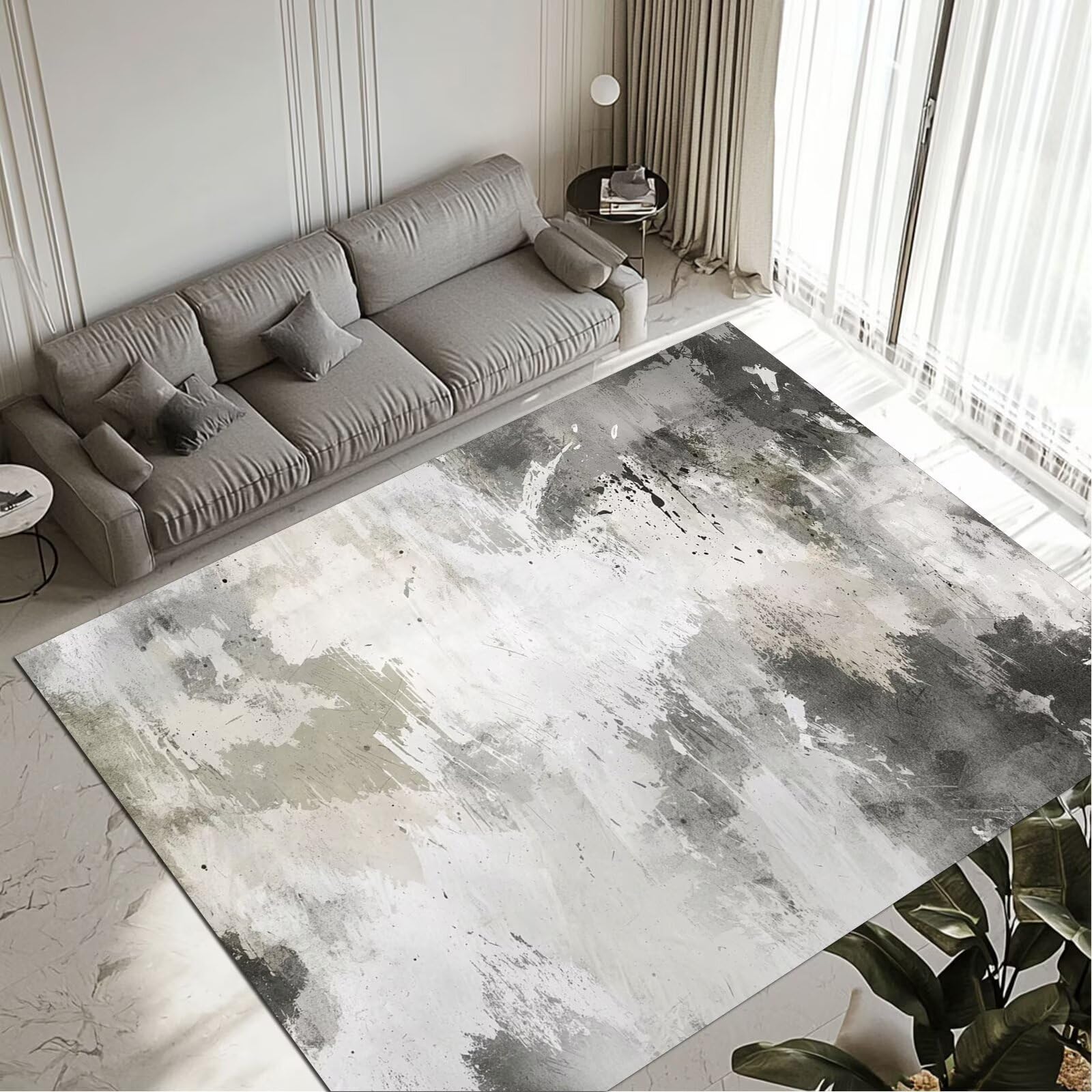 Tapis modern de qualité supérieure lavable 60x90cm pour décoration