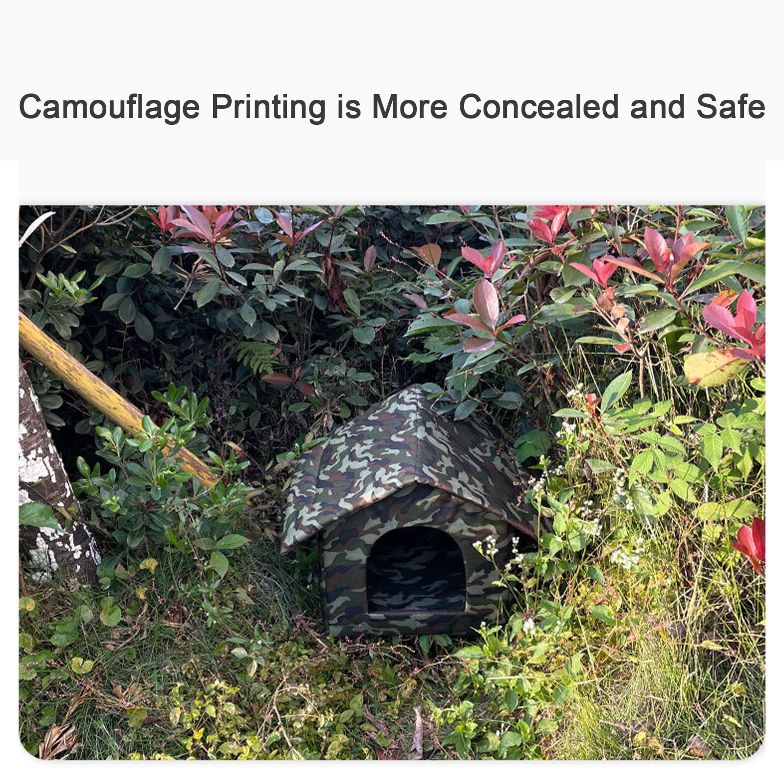 Abri Pour Chats Errants - Refuge Chaud Pour Animaux Avec Tapis Doux Amovible Pour Animaux Domestiques, Maison Pour Chats En Plein Air, Facile à Monter