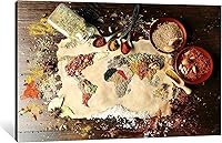 Vista 71 de Arte de decoración de pared para comedor, cocina, cocina, comedor, especias, verduras, cocina, comedor, decoración de pared, pintura artística