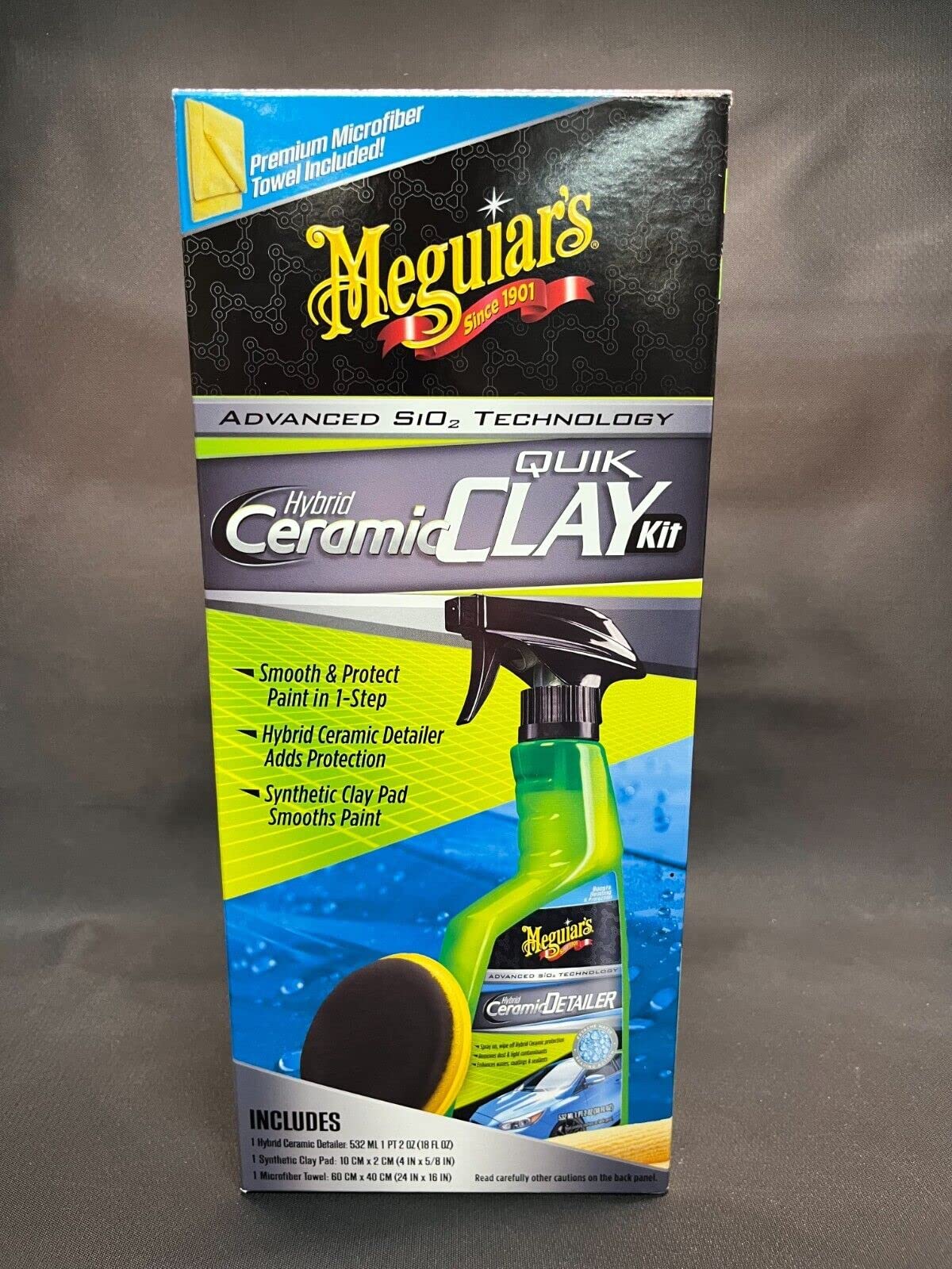 Meguiiars G200200 Compatible with Hybrid Ceramic Quik Clay Kit