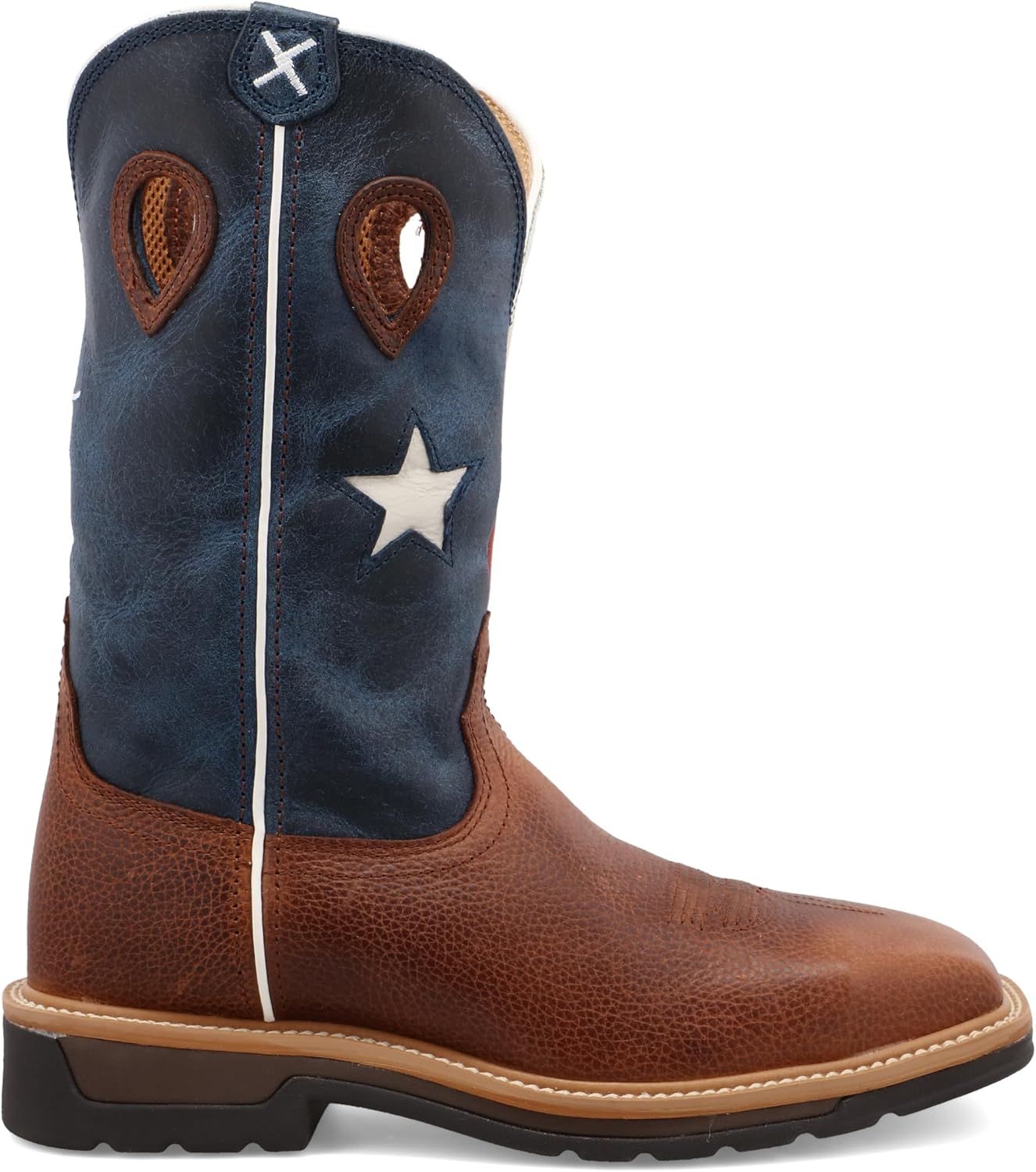 Twisted X Lite カウボーイ スチールつま先 作業ブーツ メンズ US