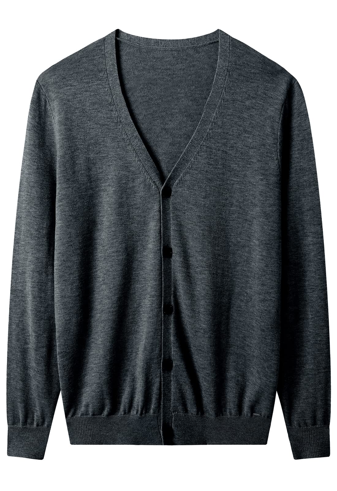 Uomo Abbigliamento Moda Pulsante Maglione Allentato Casual Lana Merino Cardigan