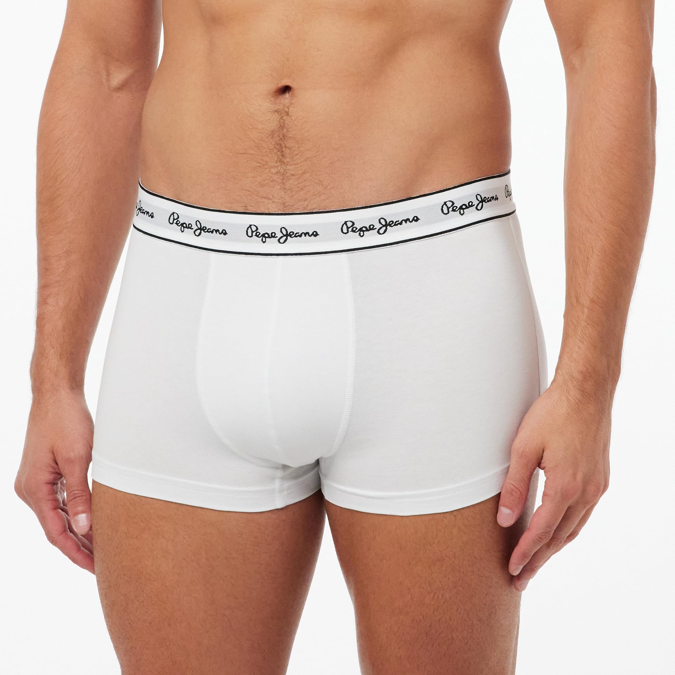 Pepe Jeans Herren Pepe Tk 3P Badehose, White, L – Ansicht 2