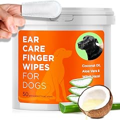Dog Ear Cleaner Wipes - Vet Formulated Cleanser for Dogs - Ear Itching Dissolves Wax Dirt Odor with