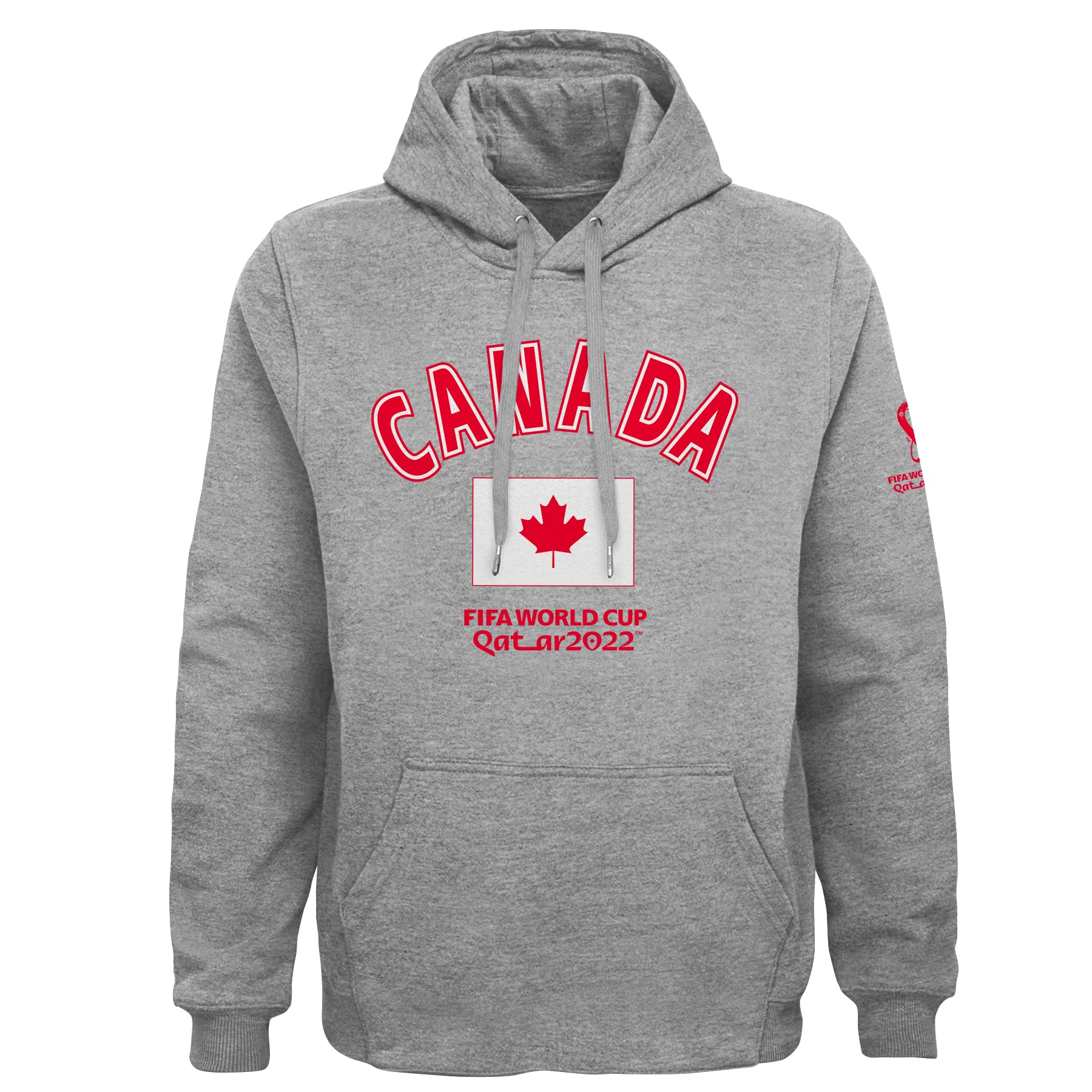 Photo 1 of Outerstuff Men's FIFA World Cup Futbol Nation Fleece Hoodie Canada World Cup X-L Grey
