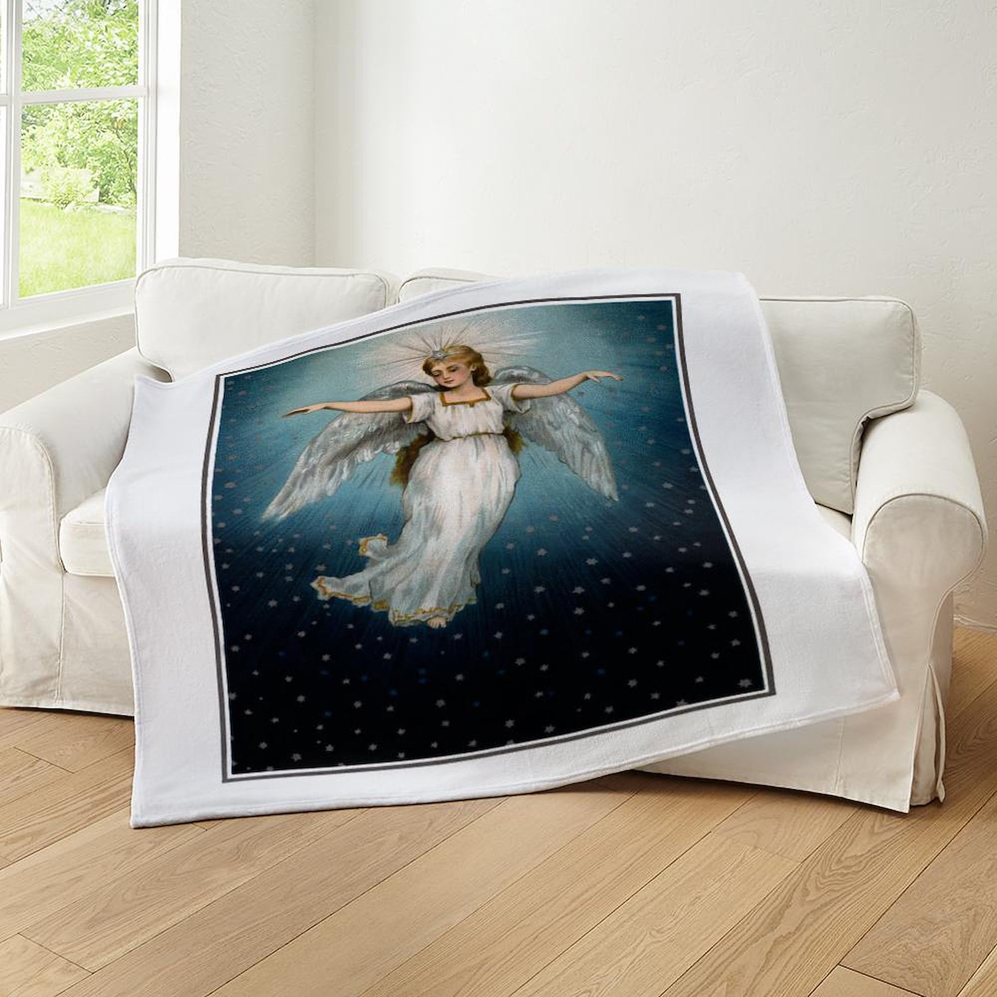 Amazon.com: CafePress Guardian Angel Throw Blanket Super Soft