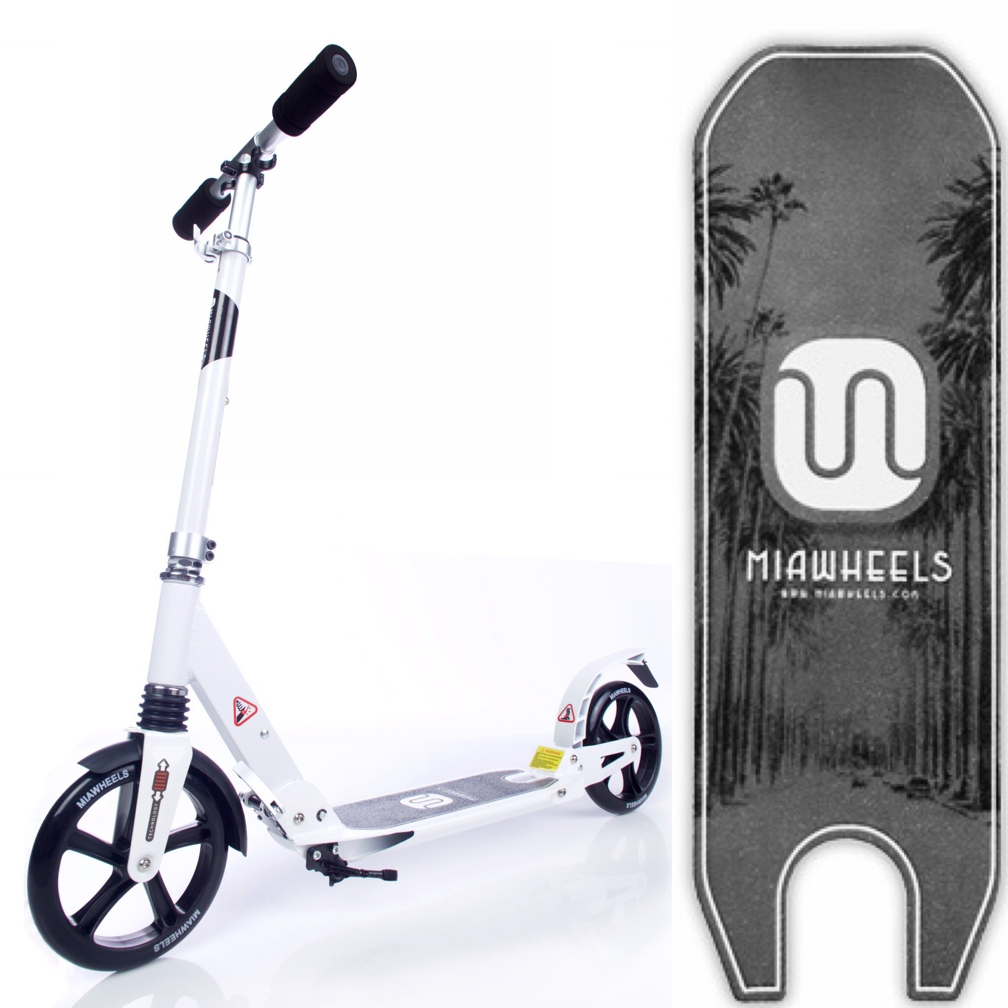 Adjustable & Foldable + Suspension+ Strap+Reflective+ Long Rear Brake, Aluminium Kick Scooter