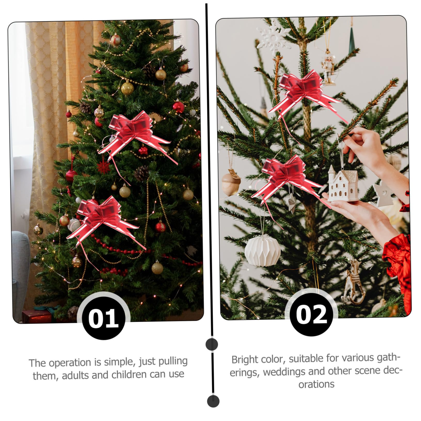 ABOOFAN 100stücke Ziehschleifen Für Farbiges Bogen- Für Valentinstag Weihnachten Und Partys Einfache Handhabung Für Romantische Anlässe Und Kreative Bastelprojekte