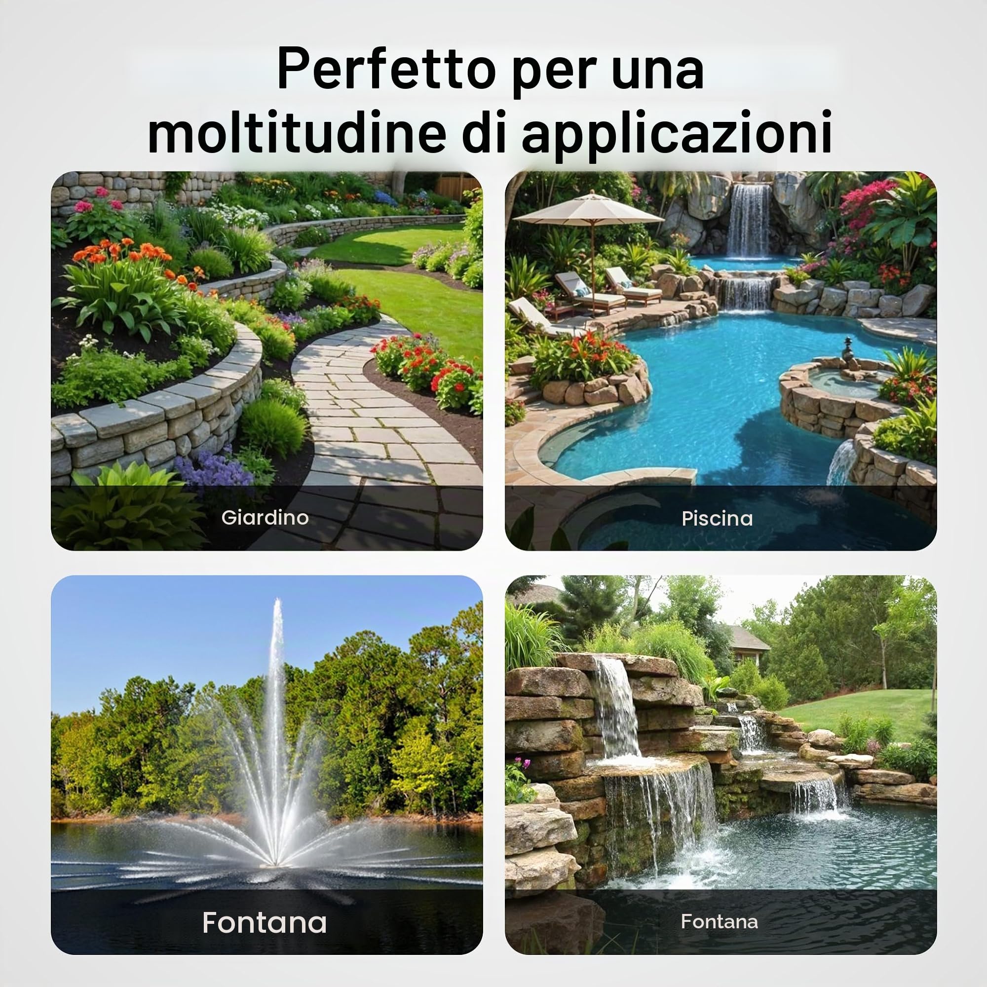 Luisiana OM/I 25m Tubo flessibile Laghetto D40mm 470g/m pompa acqua