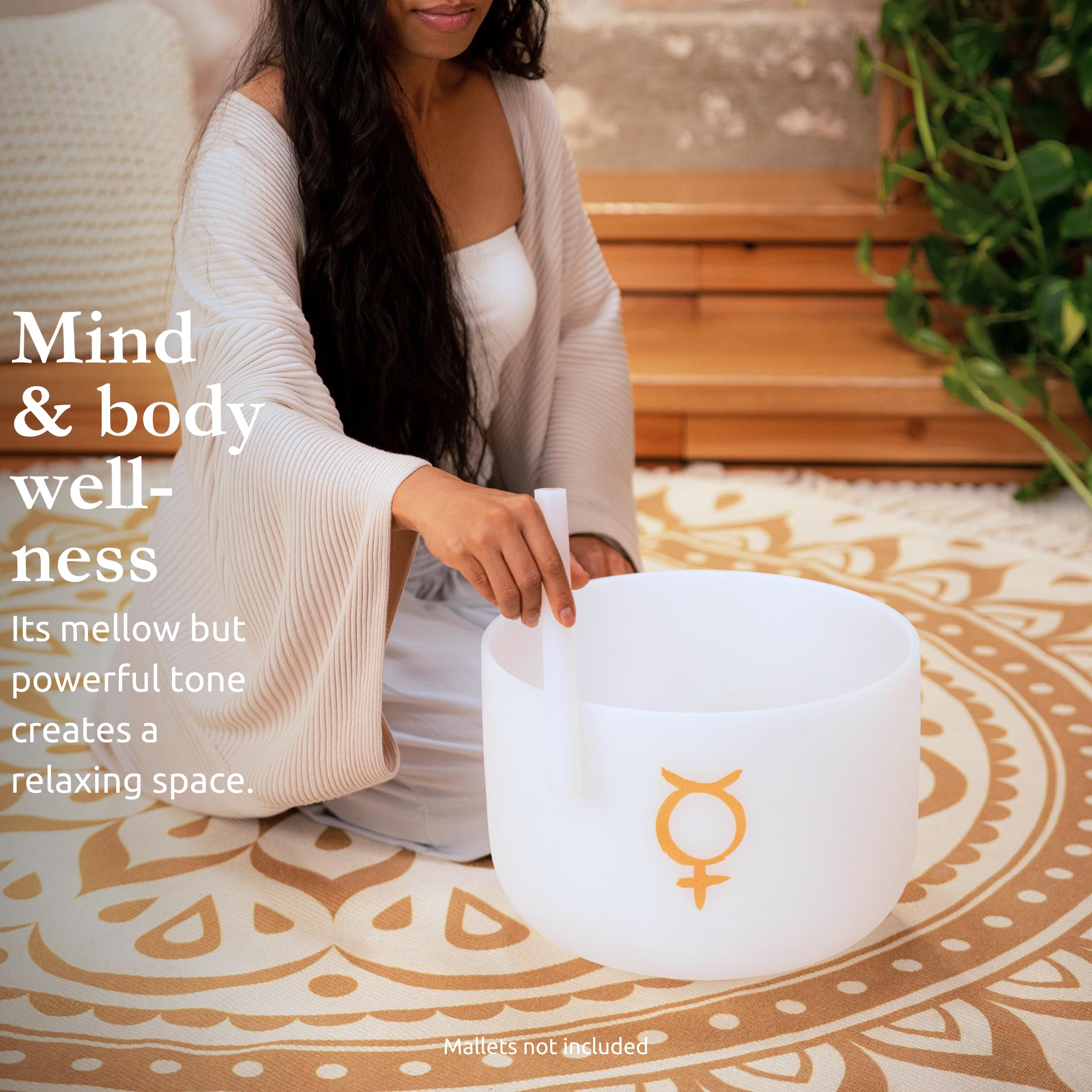 Meinl Sonic Energy - Cuenco tibetano de cristal de 30,5 cm, nota C #4, cuarzo planetario de alta pureza, para meditación, ASMR, terapia de sonido, yoga