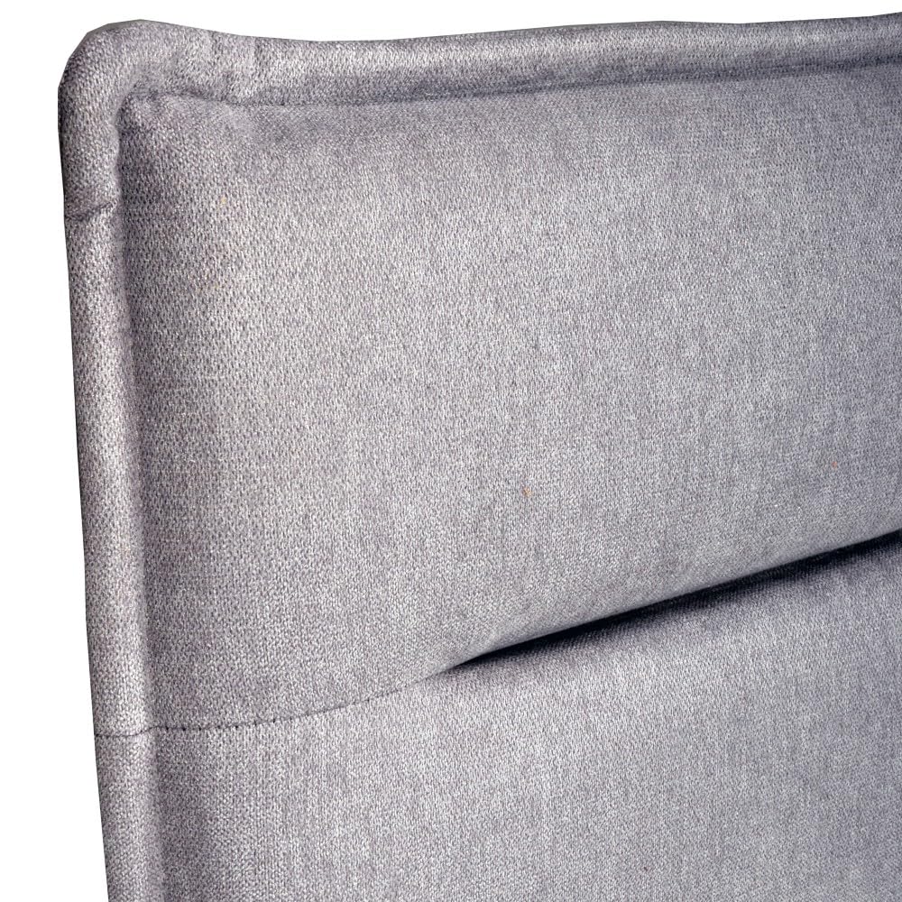 Tête de lit en tissu DAPHNE, compatible avec lits 140 et 160cm, Gris clair