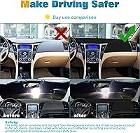 Vista 7 de x xotic tech Alfombrilla para consola central para tablero de instrumentos precortada, antideslizante, protector solar antirreflejos, cubierta