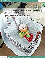 Vista 4 de FANKANG Cesto cuadrado de almacenamiento para guardería, cesta de lavandería de lona, plegable con revestimiento de polietileno impermeable