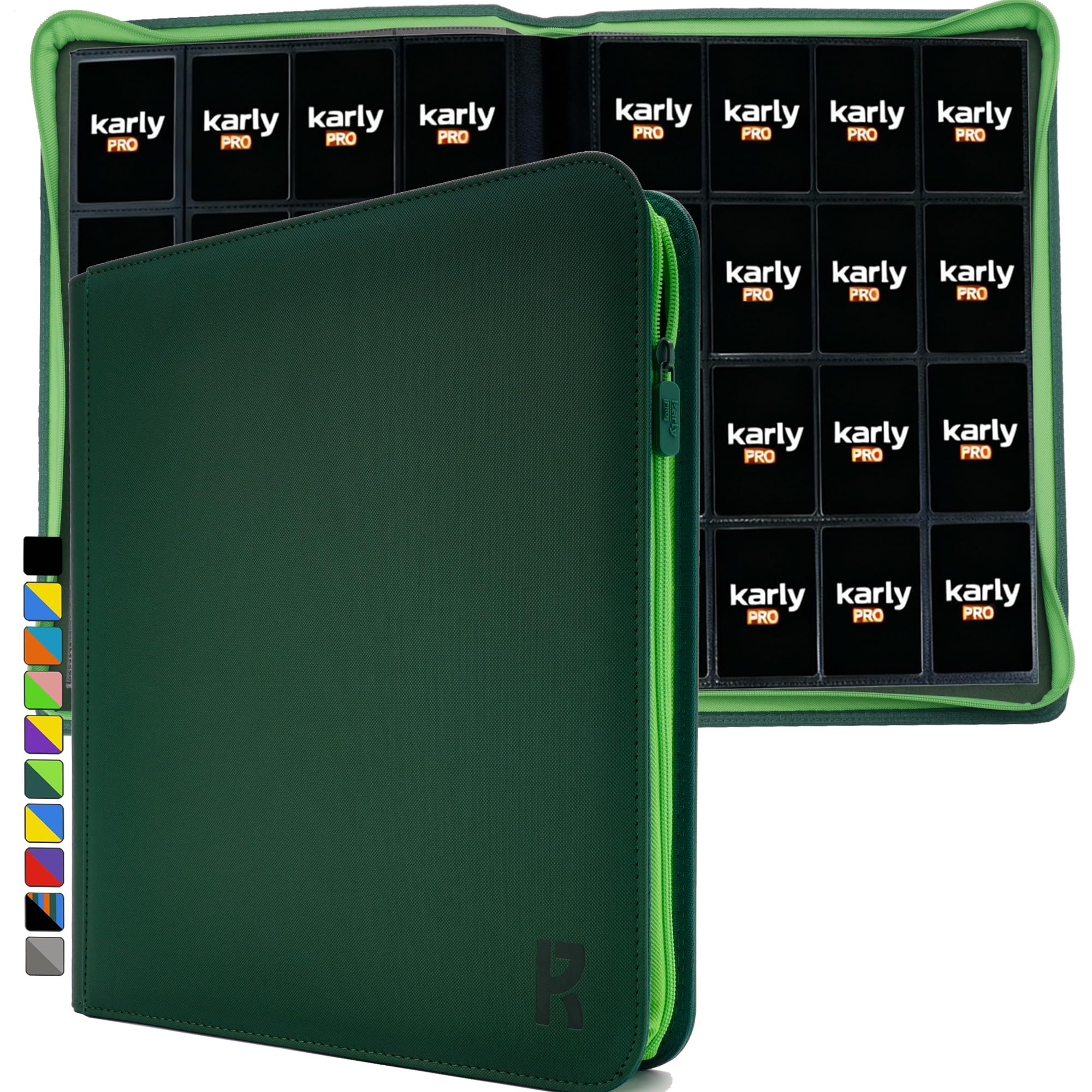 Amazon.co.jp: KarlyPro 16ポケット トレーディングカード ジップ