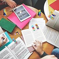 Vista 5 de Faccito 48 marcapáginas de teñido anudado magnético de teñido anudado, clips plegables de temática hippie, recuerdos de fiesta hippie para niños