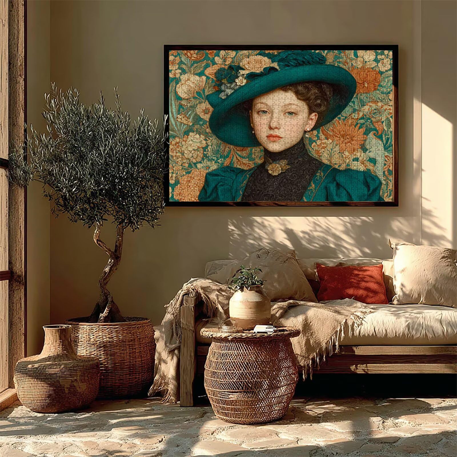 Drewniane puzzle kwiatowe, damskie puzzle 5000 elementów dla dorosłych z pudełkiem 156 x 105 cm, rodzinny wypoczynek, wysokiej jakości gry logiczne, odpowiednie dla większości ludzi, letnie prezenty