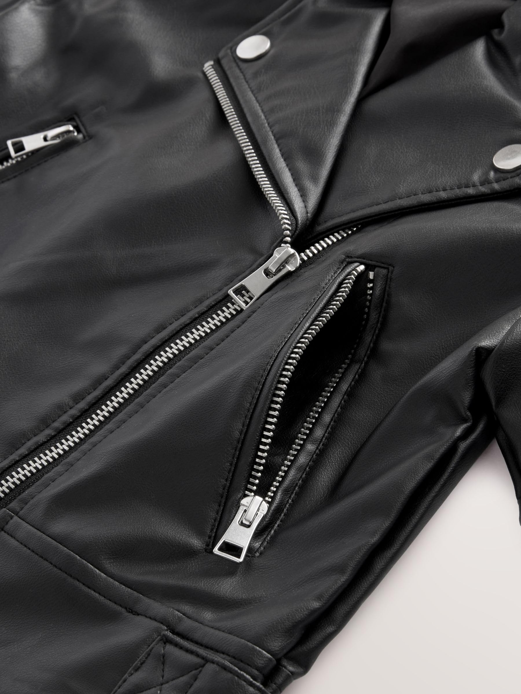 NEXT Niñas Chaqueta motera de poliuretano