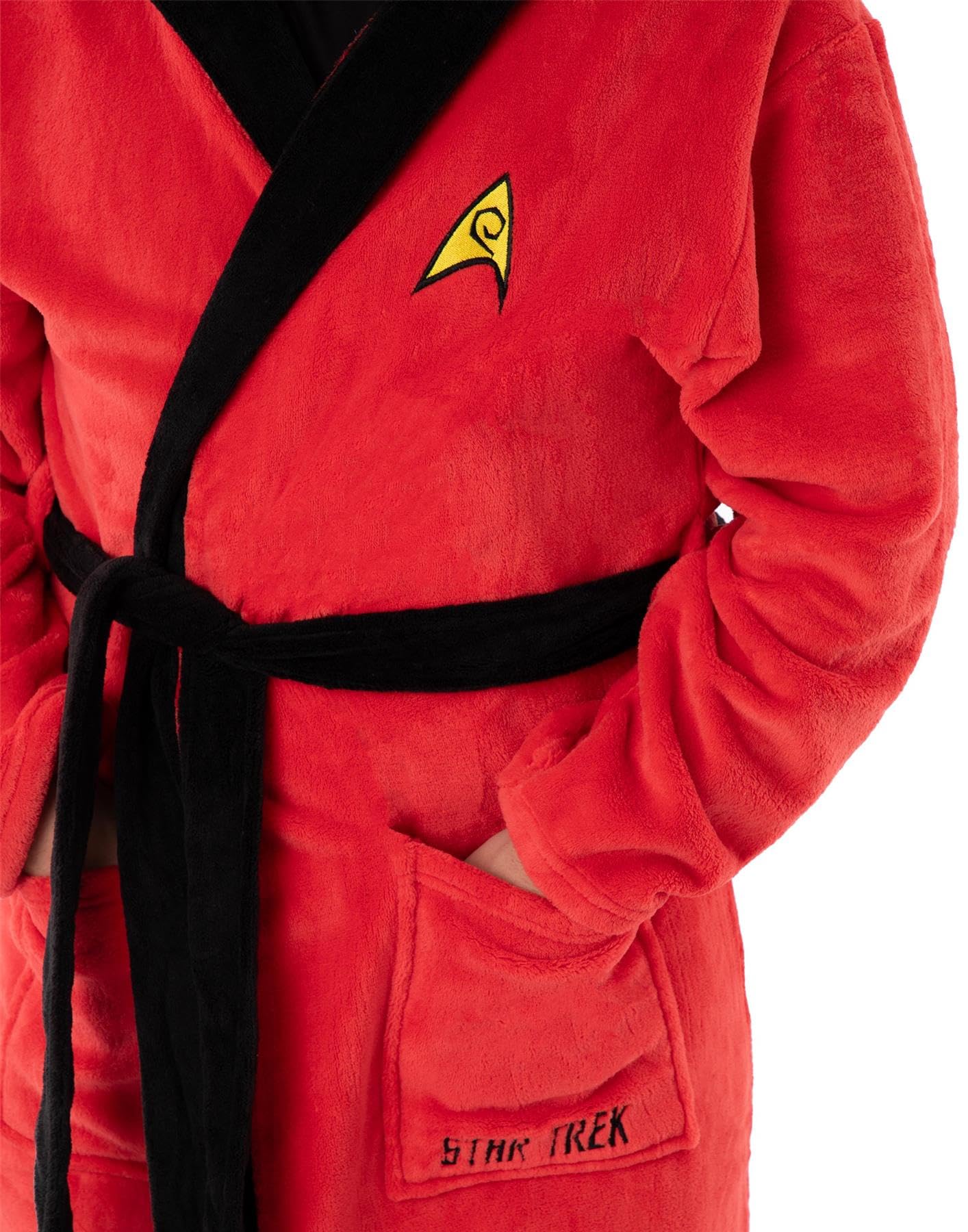 Star Trek Vestaglia Uomo | Abbraccia il lusso galattico con stile | Accappatoio per adulti con merchandising logo