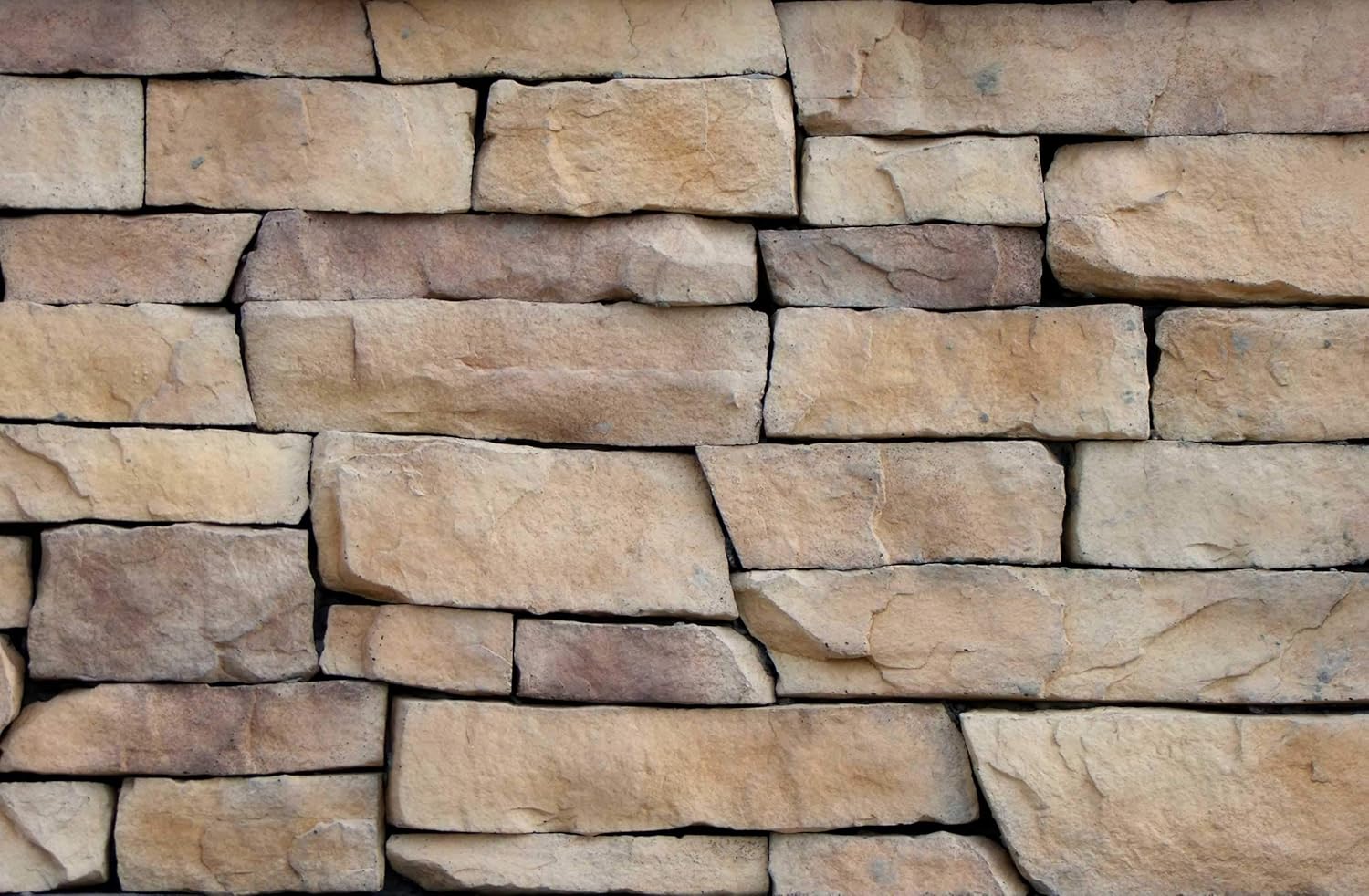 Veneer Stone Rubber Mold for Concrete or Plaster, Cliff Stone Corners, 23x16, Version 3, Recycled Material