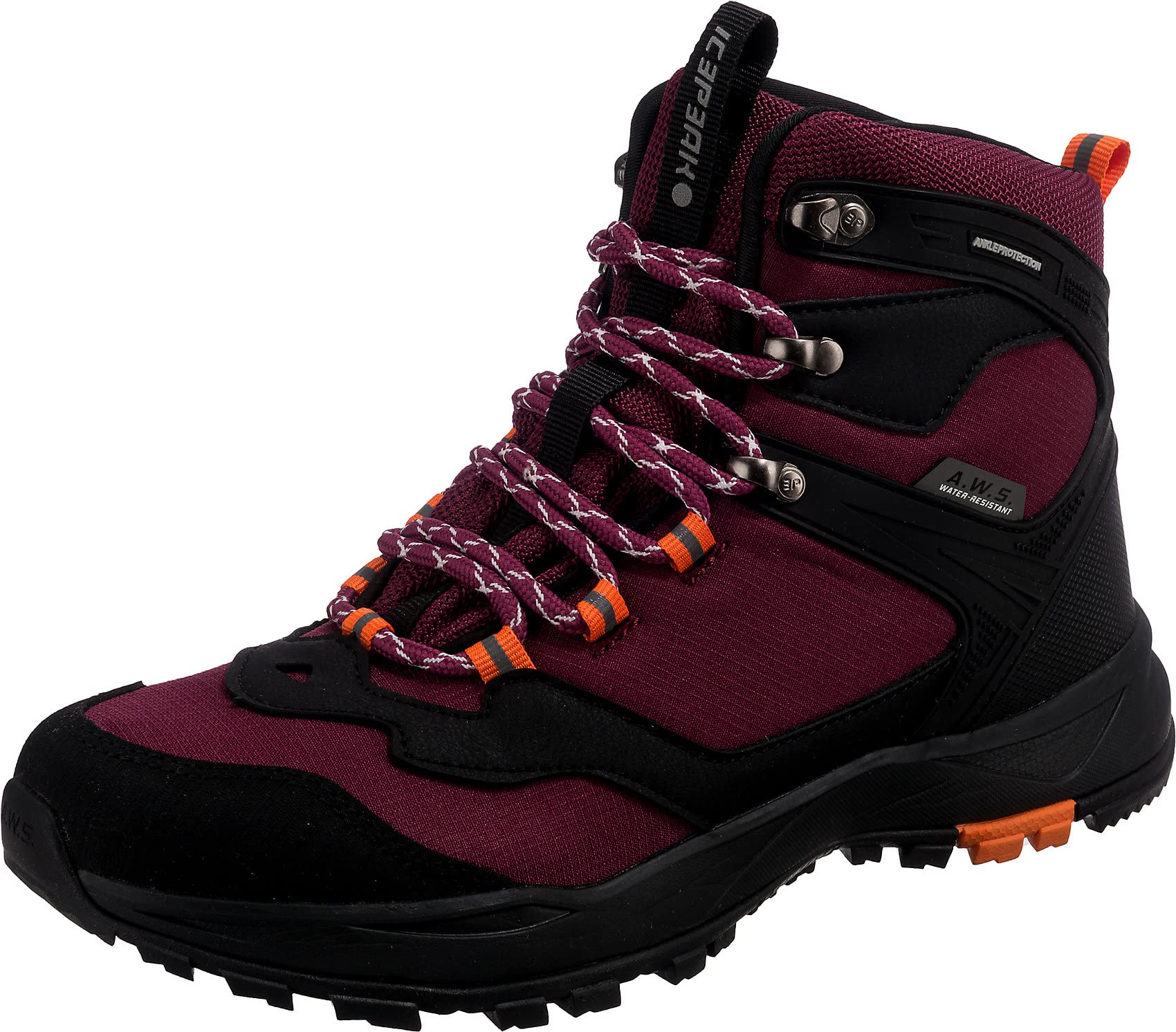 ICEPEAK Agadir MS Mid Cut Outdoor-Wanderschuhe, Wanderstiefel, wasserabweisend, rutschfest, Knöchelhoch