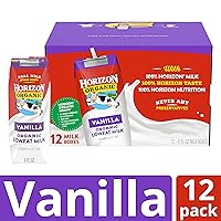 Vista 3 de Horizon Organic Cajas de leche bajas en grasa, vainilla, 8 onzas, paquete de 12