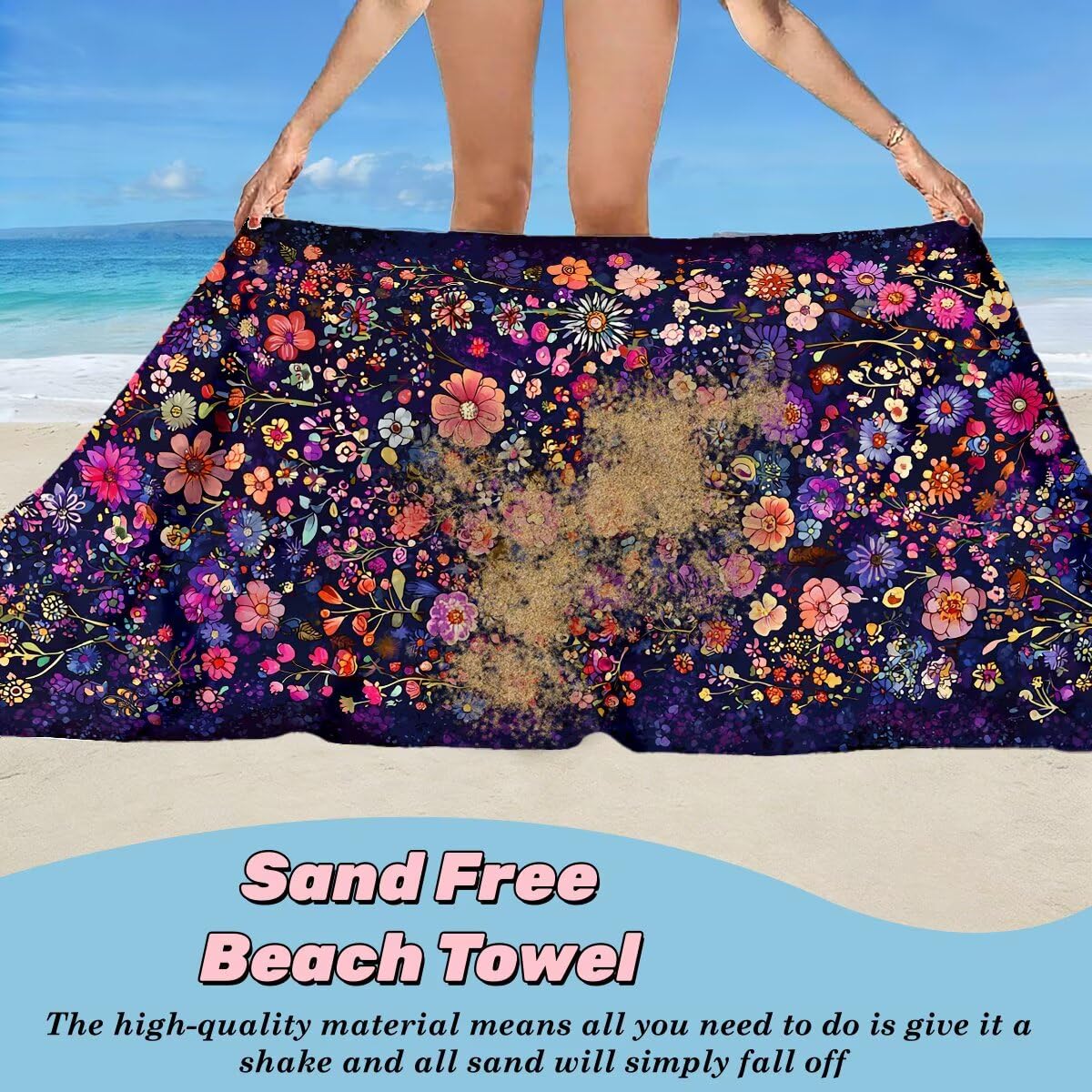 Toalla Playa 100x220 cm, Toalla Gimnasio Microfibra Secado Rapido, Juego de 2 Antiarena Toallas de Playa, Ligera Compacta Toallas Microfibra Grande para Viaje, Regalo Hombre Regalo Mujer (Rural) -5023