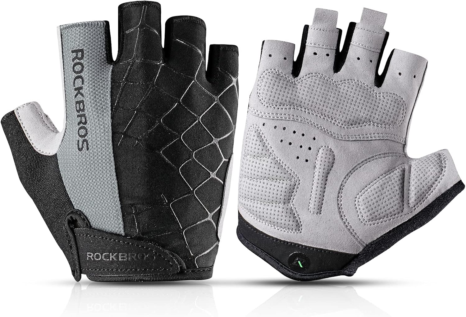Rockbros ロックブロス サイクリンググローブ 指切り サイクルグローブ 夏 衝撃吸収パッド 通気性 滑り止め バイク 自転車 手袋 メンズ レディース ショッピング