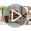 Yaheetech Accent Chair, Living Room Chair Mid Century PU Leather Armchair Lumbar Pillow, Comfy Upholstered Reading Chair Wood Leg Bedroom Brown 2PCS