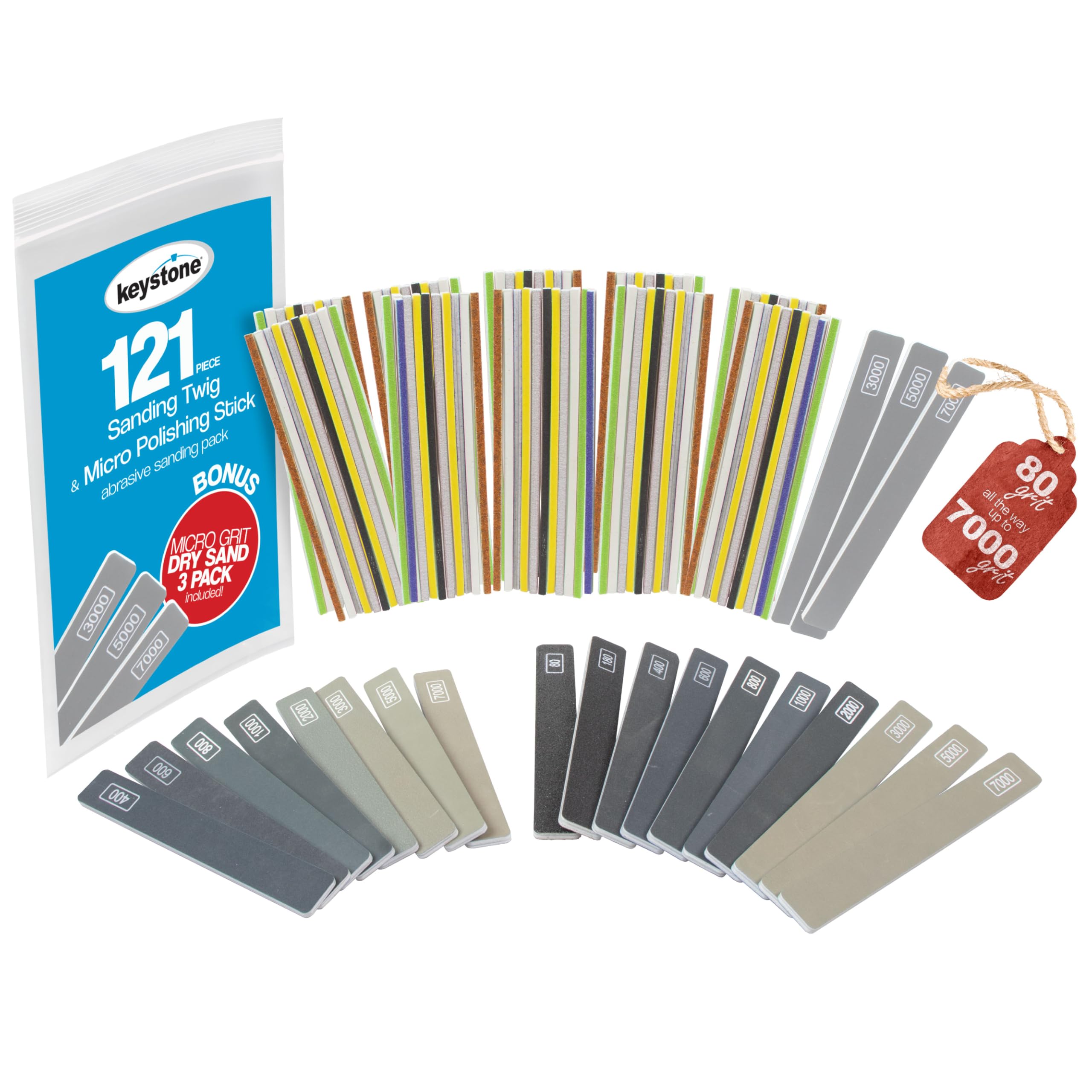 121 Sanding Sticks - Detail Sanding for Wood & Models -1
